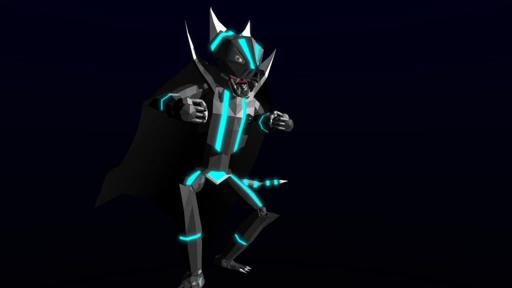 Cyborg Creature  Rigged preview image 4